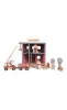 Little Dutch - Fa tűzoltóállomás  - Fa vasút kiegészítő