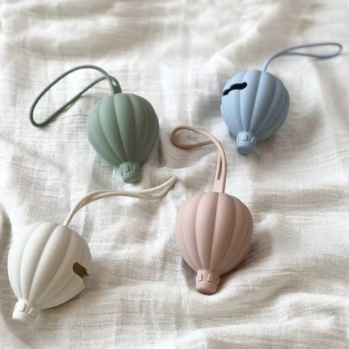 Petú Petú szilikon cumitartó hőlégballon- Zöld