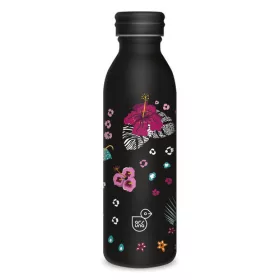 ARS UNA duplafalú fémkulacs - 600 ml - Black Hibiscus