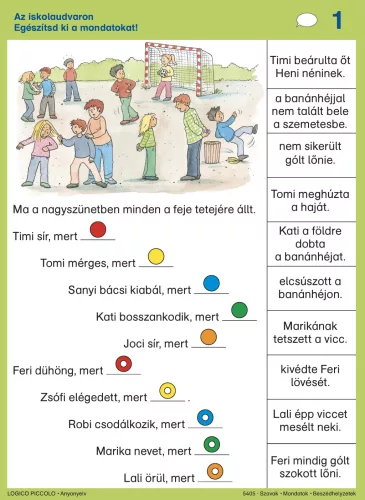 Szövegértés: Szavak, mondatok, beszédhelyzetek Logico Piccolo feladatlapok - 978-963-294-262-9