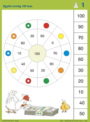 Számfogócska: Összeadás, kivonás 100-ig 1. rész Logico Piccolo - 978-963-294-904-8