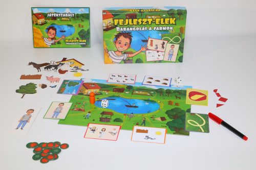 Fejleszt Elek - Barangolás a farmon készségfejlesztő társasjáték