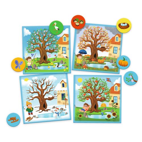 Kicsi felfedezők - Évszakok - Oktató zsetonhúzós játék