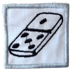 Ovis jel - Hímzett -  Dominó