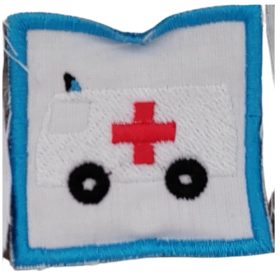 Ovis jel - Hímzett -  Mentőautó