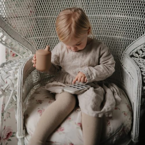 Mushie Szilikon ivópohár - Natural