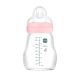 MAM Feel Good Üvegből készült cumisüveg 170 ml - 0h+ - Rózsaszín