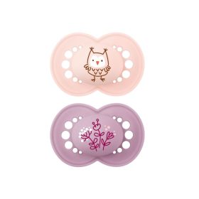   MAM Original Matt forest szilikon cumi dupla (2-6 hónap) - bagoly és virág