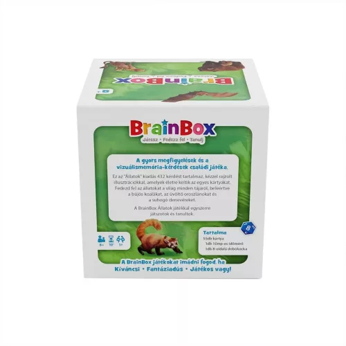 Brainbox: Állatok Megfigyelést fejlesztő társasjáték új kiadás