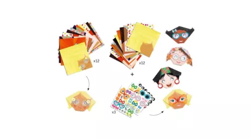 Kedves_Arcok_Pretty_faces_Djeco_kreativkeszlet