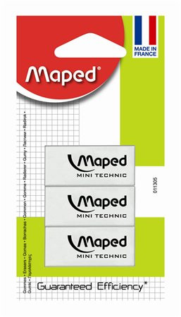 Radír készlet, MAPED "Mini Technic"