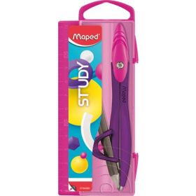   Körző, adapterrel, MAPED "Study Pop", vegyes színek