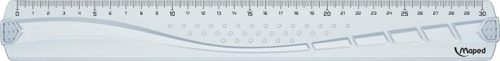 Vonalzó, műanyag, 30 cm, MAPED "Geometric"