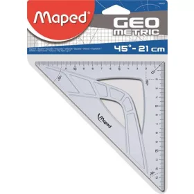   Háromszög vonalzó, műanyag, 45°, 21 cm, MAPED "Geometric"