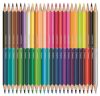 Színes ceruza készlet, háromszögletű, kétvégű, MAPED "Color'Peps Duo", 48 különböző szín