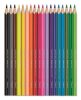 Akvarell ceruza készlet, háromszögletű, ecsettel, MAPED "Color Peps", 18 különböző szín
