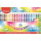 Filctoll készlet, 2,8 mm, kimosható, MAPED "Mini Cute", 24 különböző szín