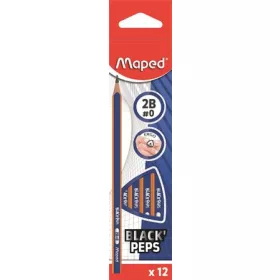   Grafitceruza -1 db, 2B, háromszögletű, MAPED "Black' Peps Navy"