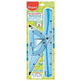   Vonalzókészlet, műanyag, hajlítható, 3 darabos, MAPED "Flex"