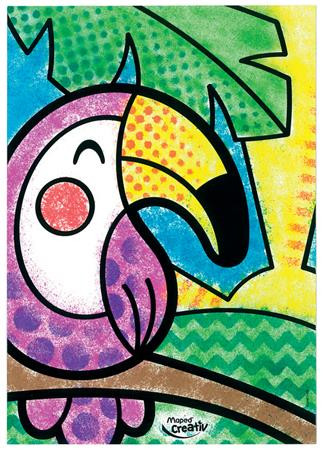 Fújós filctoll készlet, MAPED CREATIV, "Blow pen Art", csíkozás