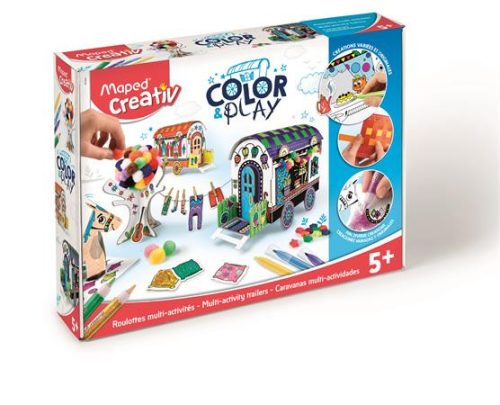 Kreatív készségfejlesztő készlet, MAPED CREATIV, "Color and Play", karaván