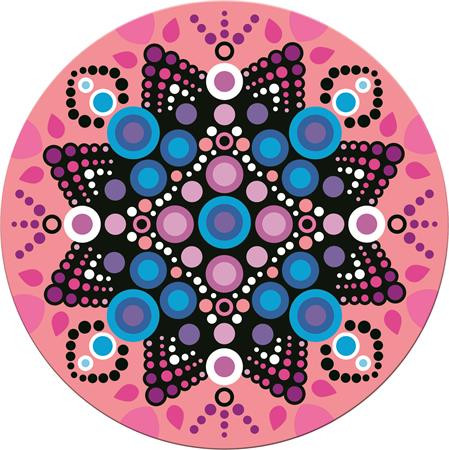 Mozaikos mandala készítő készlet, MAPED CREATIV, "Velvet Mosaics"