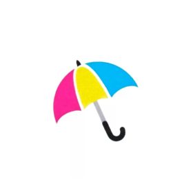 Esernyő ovis vasalható jel 4x4