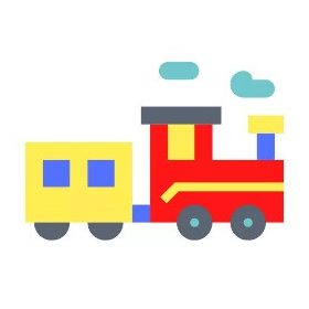 Vonat ovis öntapadós jel 4x4