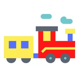 Vonat ovis öntapadós jel 4x4