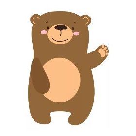 Mackó ovis öntapadós jel 2x2