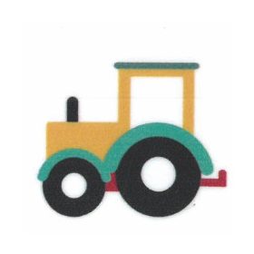 Traktor ovis öntapadós jel 2x2