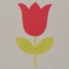 Tulipán ovis öntapadós jel 2x2