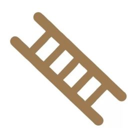 Létra ovis öntapadós jel 4x4