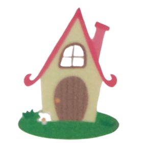 Házikó ovis vasalható jel 2x2