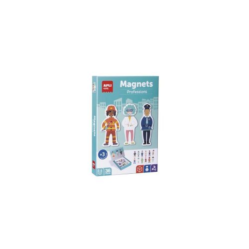 APLI Kids Magnets - Mágneses készségfejlesztő készlet, 36 db,  szakmák