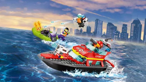 Lego CITY FIRE 60373 - TŰZOLTÓHAJÓ
