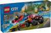 Lego City Fire 60412 - 4X4 Tűzoltóautó Mentőcsónakkal