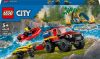 Lego City Fire 60412 - 4X4 Tűzoltóautó Mentőcsónakkal