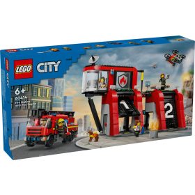 Lego City Fire 60414 - Tűzoltóállomás És Tűzoltóautó