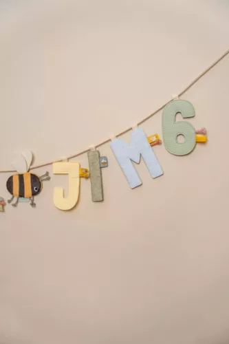 Little Dutch felfűzhető textil betű - C