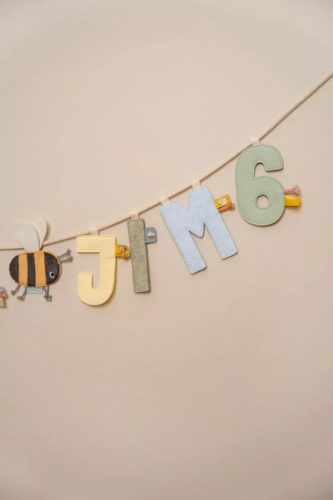 Little Dutch felfűzhető textil betű - N